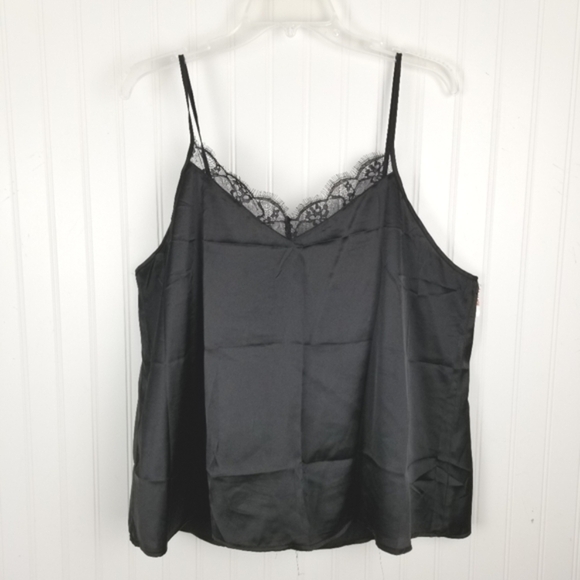 Ekouaer Womens Black Lace Satin Cami Size XXL Plus Feminine Y2K 90s Fairy Grunge - Picture 8 of 10